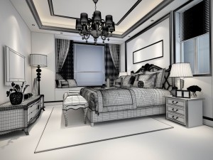 bedroom - modern style -9447 3D 模型