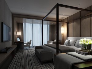 bedroom - modern style -9450 3D Model