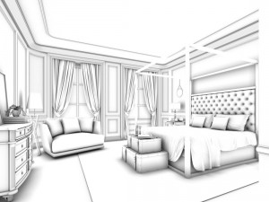 bedroom - modern style -9451 Modelo 3D
