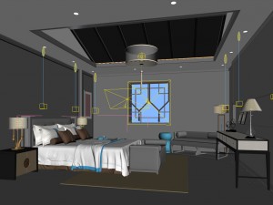 bedroom - modern style -9453 3D Model