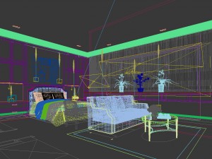 bedroom - modern style -9454 Model 3D