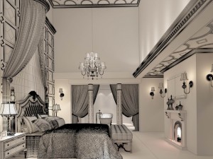 bedroom - chinese style -9404 3D 모델