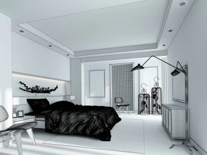 bedroom - chinese style -9406 3D Model