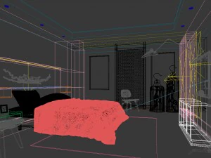 bedroom - chinese style -9406 3D Model