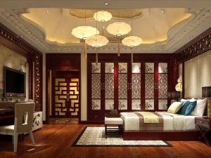 Schlafzimmer - chinesischer Stil -9414 3D Modell