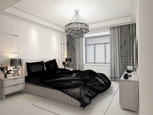 bedroom - chinese style -9417 3D Модель