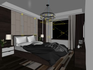 bedroom - chinese style -9417 3D Модель