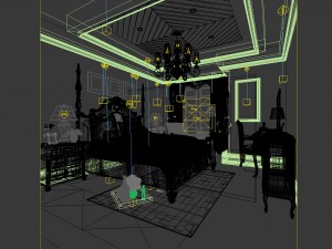 bedroom - chinese style -9418 3D Modell