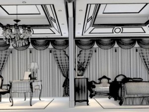 bedroom - chinese style -9420 3D Модель
