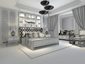 bedroom - chinese style -9421 3D Model