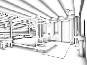 bedroom - chinese style-9425 3D 모델