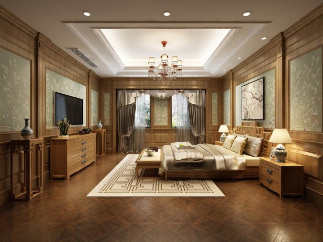 bedroom - chinese style -9426 3Dモデル .c4d .max .obj .3ds .fbx .stl .blend 