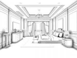 bedroom - chinese style -9426 3Dモデル