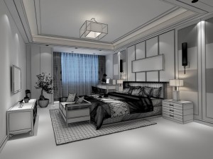 bedroom - chinese style -9429 3D Model
