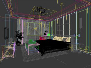 bedroom - chinese style -9429 3D Model