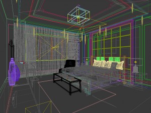 bedroom - chinese style -9432 Modèle 3D