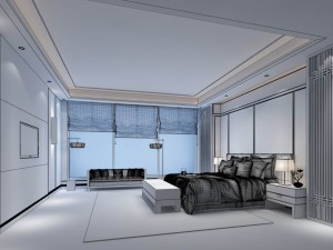 bedroom - chinese style-9433 3D Model