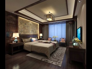 bedroom - chinese style-9435 3D Model