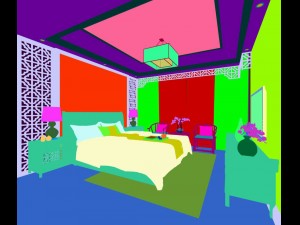 bedroom - chinese style-9435 3D-Modell