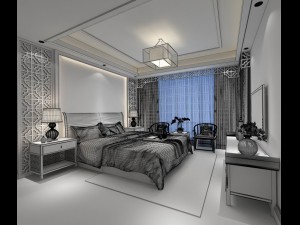 bedroom - chinese style-9435 3D-Modell