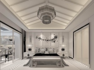 bedroom - chinese style-9436 3D 모델