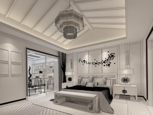 bedroom - chinese style-9436 3D 모델