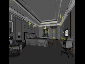 bedroom - chinese style -9437 3D 모델