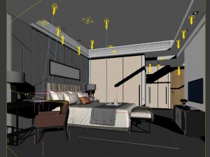 bedroom - chinese style -9438 3D-Modell