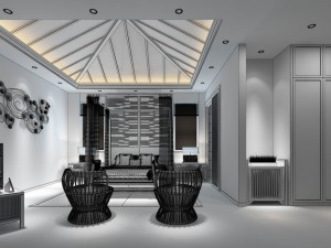 bedroom - chinese style -9439 3Dモデル