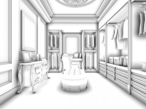 cloakroom 1217 3D 模型
