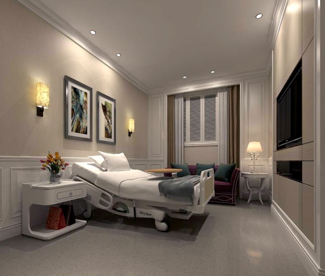 senior care unit 01 3D-Modell .c4d .max .obj .3ds .fbx .stl .blend 