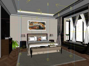 beautifully stylish and luxurious bedrooms 07 3D Model