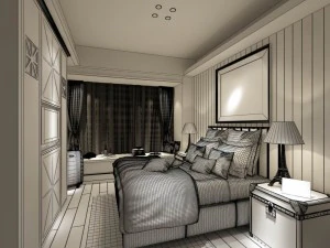 beautifully stylish and luxurious bedrooms 12 3D Model