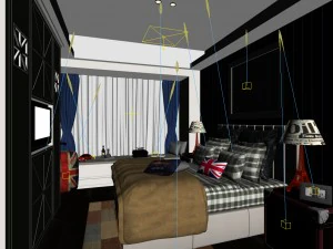 beautifully stylish and luxurious bedrooms 12 3D Model