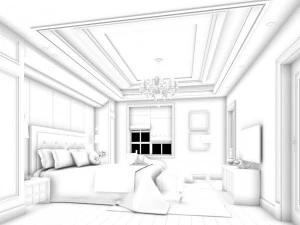beautifully stylish and luxurious bedrooms 13 3D Model
