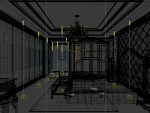 beautifully stylish and luxurious bedrooms 14 3D Model