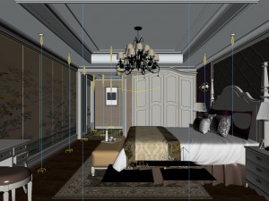 beautifully stylish and luxurious bedrooms 14 3D Model