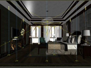 beautifully stylish and luxurious bedrooms 15 3D Model