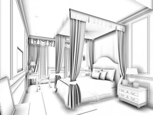 beautifully stylish and luxurious bedrooms 16 3D Model