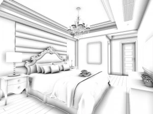 beautifully stylish and luxurious bedrooms 18 3D Model