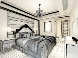 beautifully stylish and luxurious bedrooms 18 3D Model