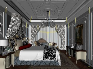beautifully stylish and luxurious bedrooms 20 3D Модель