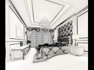 beautifully stylish and luxurious bedrooms 25 3D Model