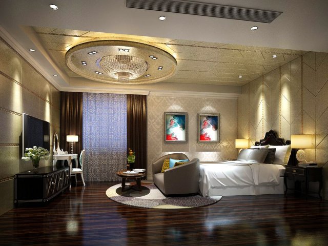 beautifully stylish and luxurious bedrooms 28 Modelo 3D .c4d .max .obj .3ds .fbx .stl .blend 
