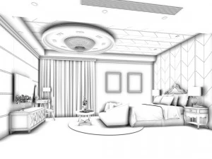 beautifully stylish and luxurious bedrooms 28 3D Model