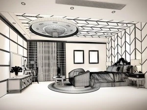 beautifully stylish and luxurious bedrooms 28 3D Model