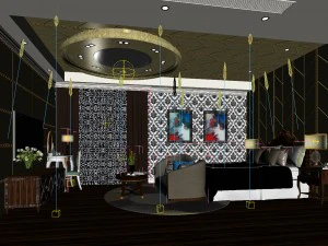 beautifully stylish and luxurious bedrooms 28 3D Model