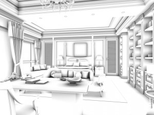 beautifully stylish and luxurious bedrooms 36 3D Model