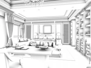 beautifully stylish and luxurious bedrooms 36 3D Model