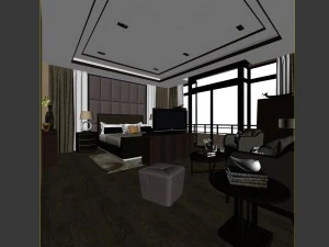 beautifully stylish and luxurious bedrooms 38 3D Model